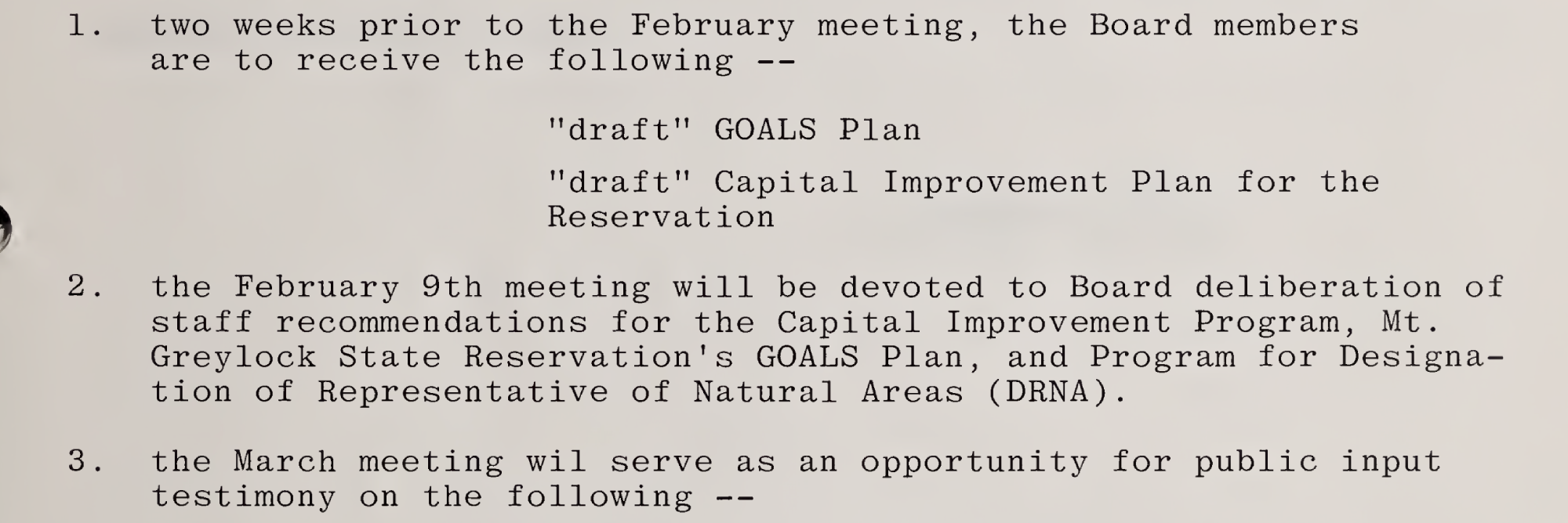 1988 Board of Environmental Management minutes