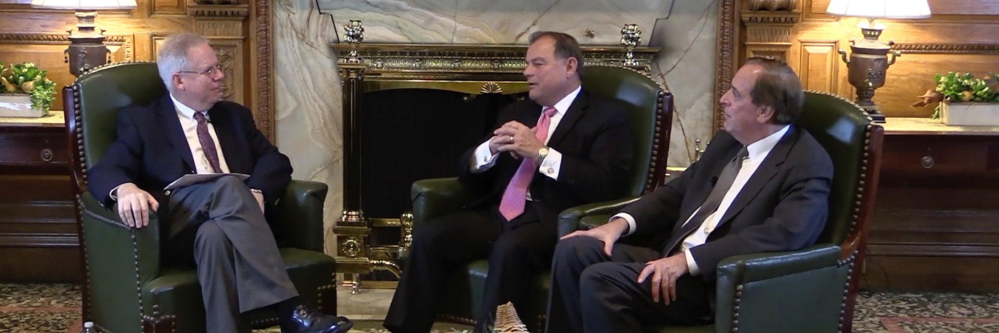 Screenshot from Robert Travaglini and Brian Lees interview