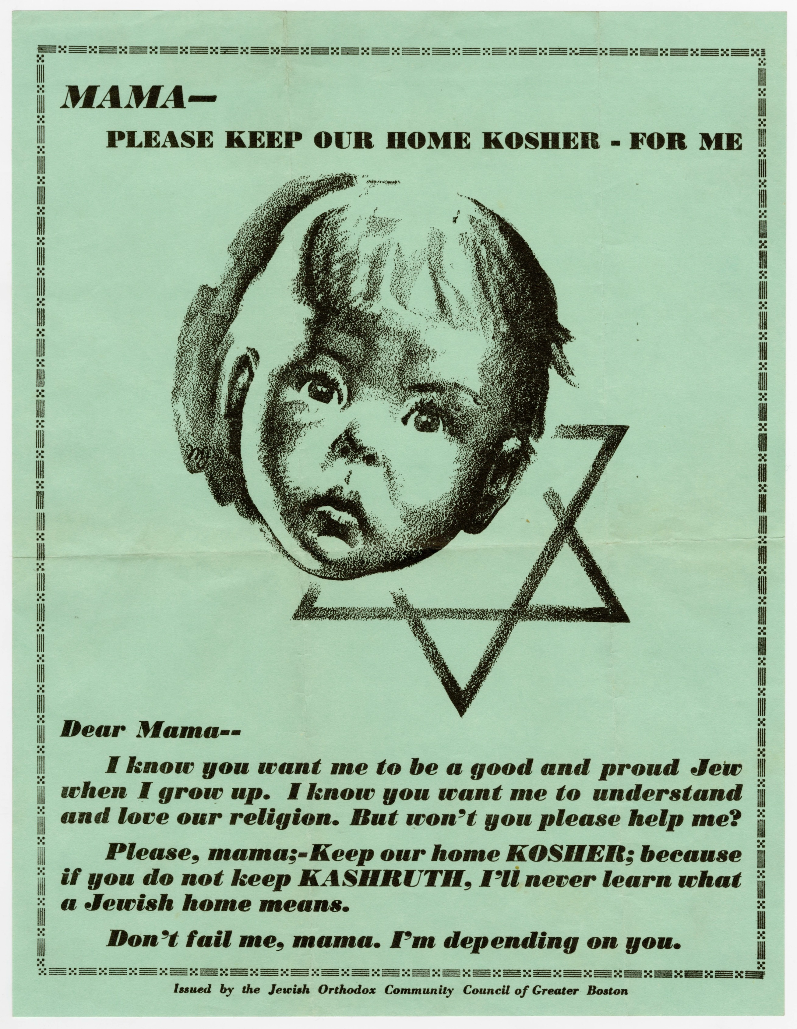 Jewish Orthodox Community Council of Greater Boston Flyer