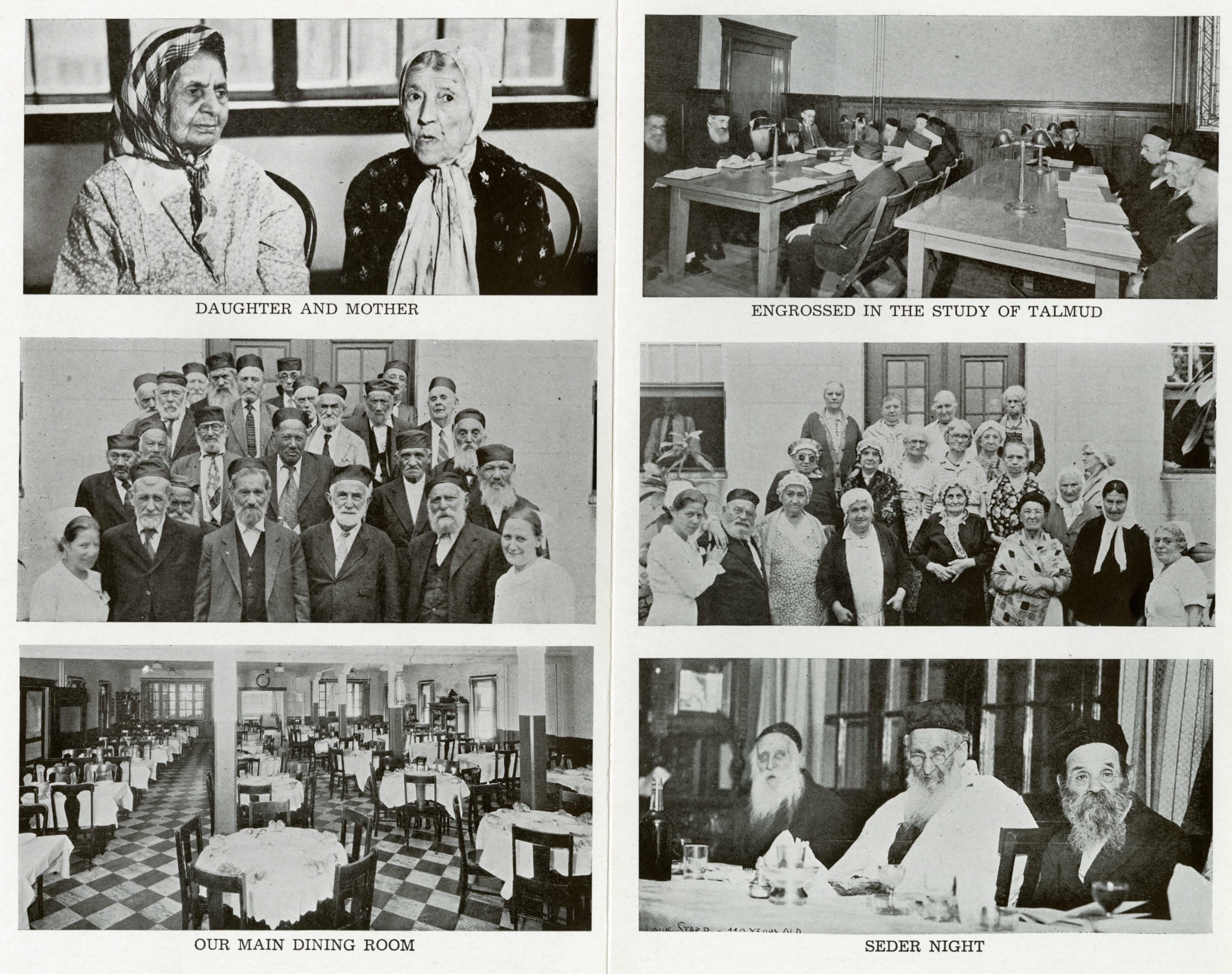 Images from the Hebrew Ladies' Home for Aged Memorial Yearbook, 1905-1939