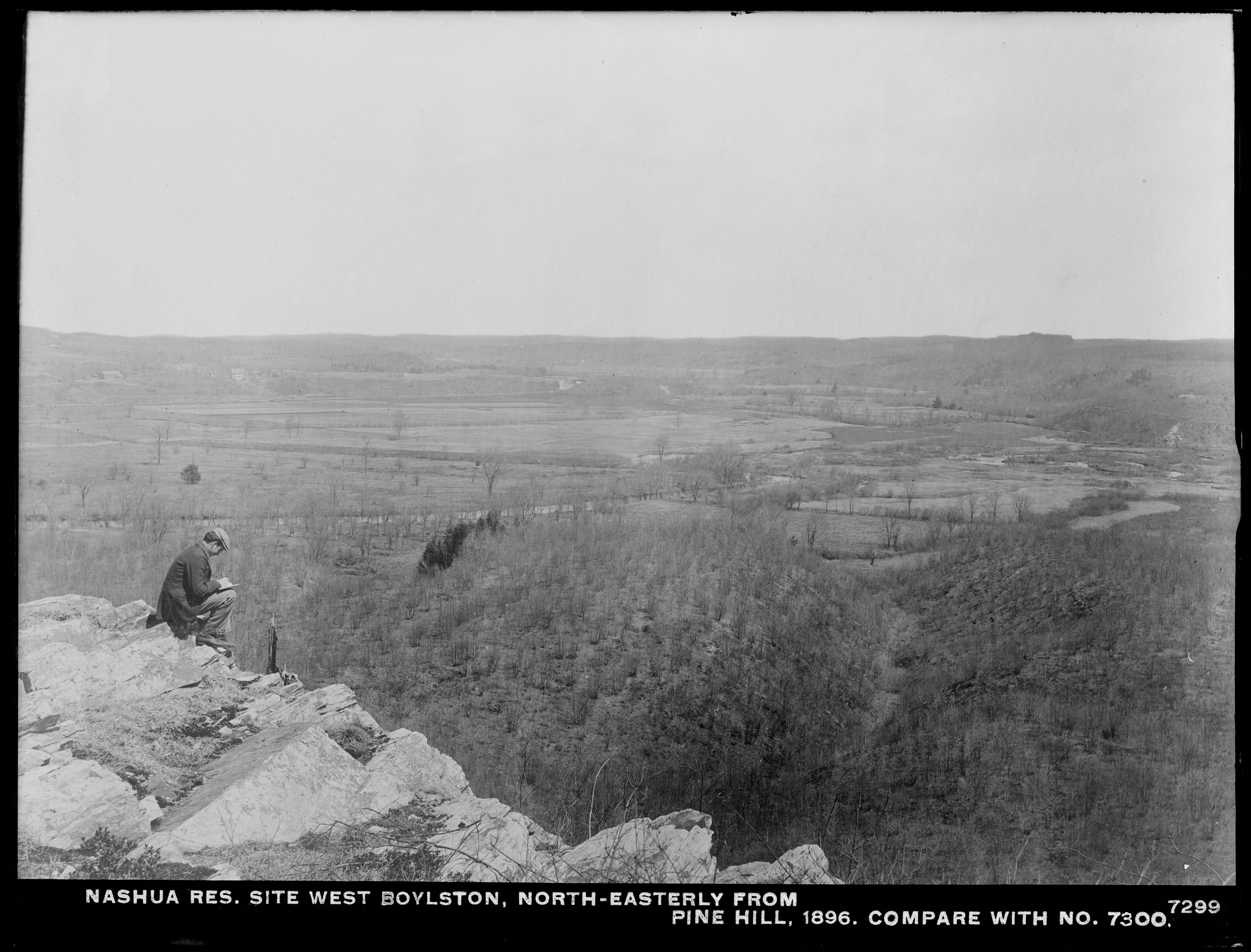 Wachusett Department, Nashua Reservoir Site, Northeasterly from Pine Hill, West Boylston, Mass., Apr. – May 1897