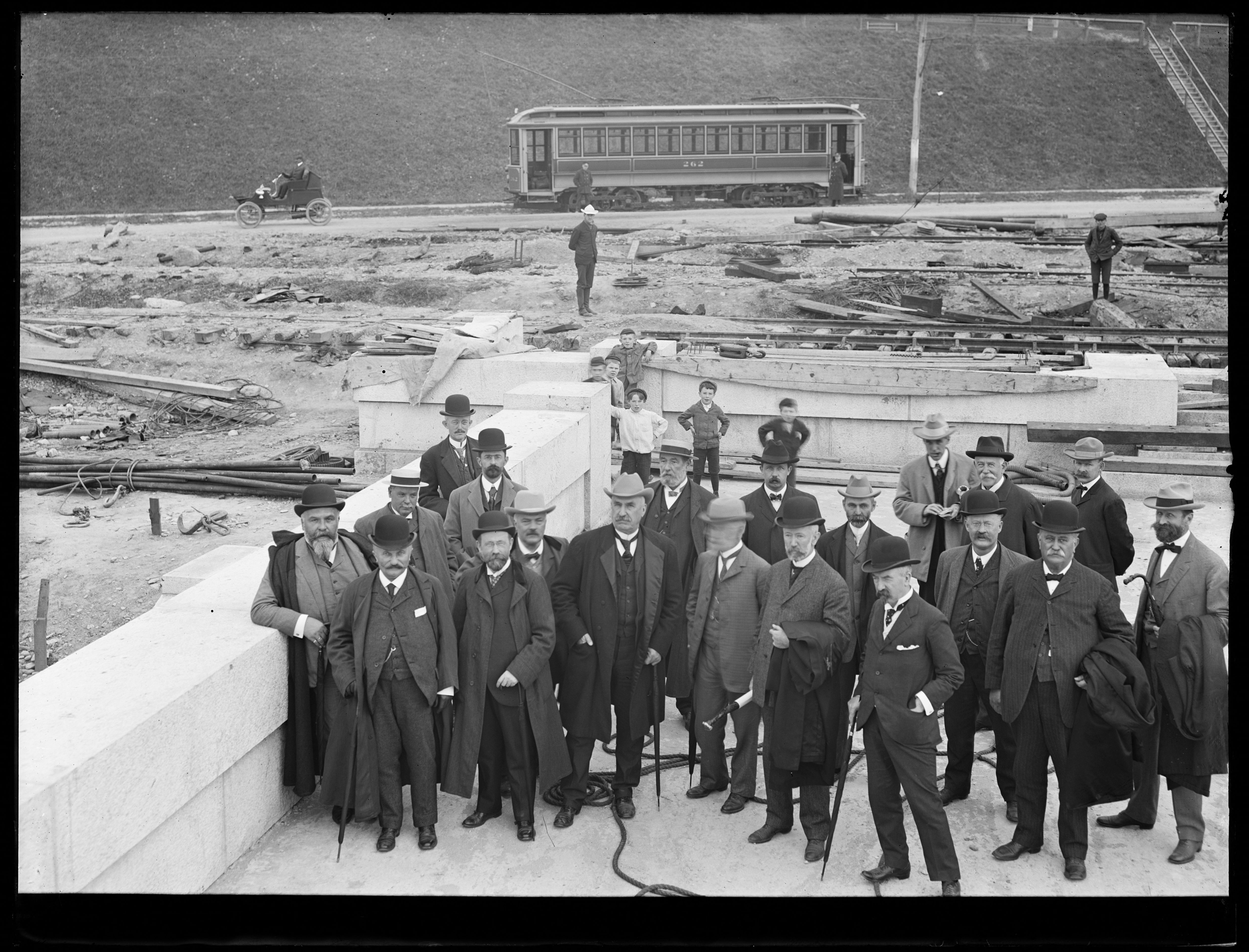 Consulting Engineers for the Panama Canal, Looking Towards Boylston Street, Clinton, Mass., Sep. 27, 1905