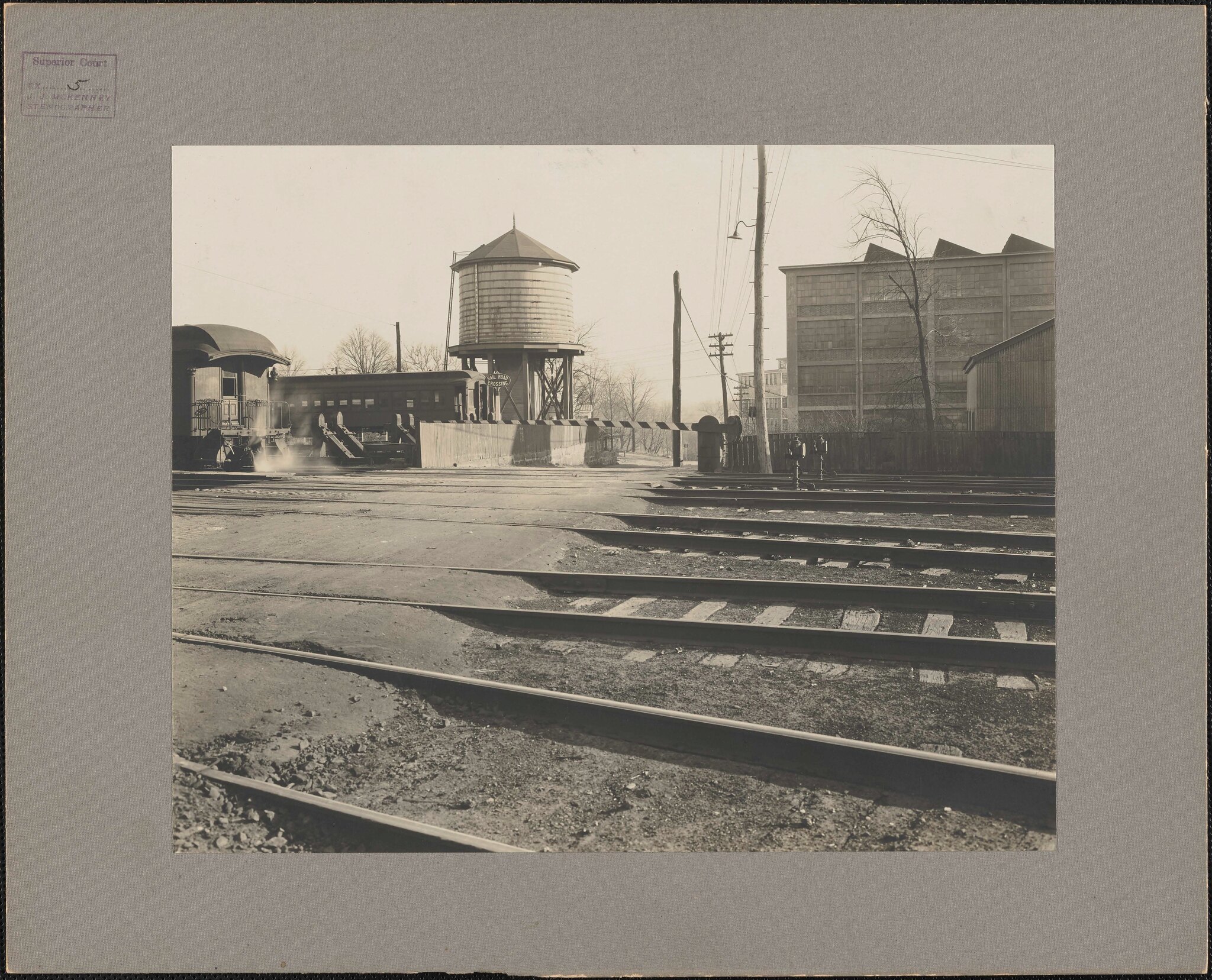 Photograph of the Railroad Shanty Looking East on Pearl Street at South Braintree