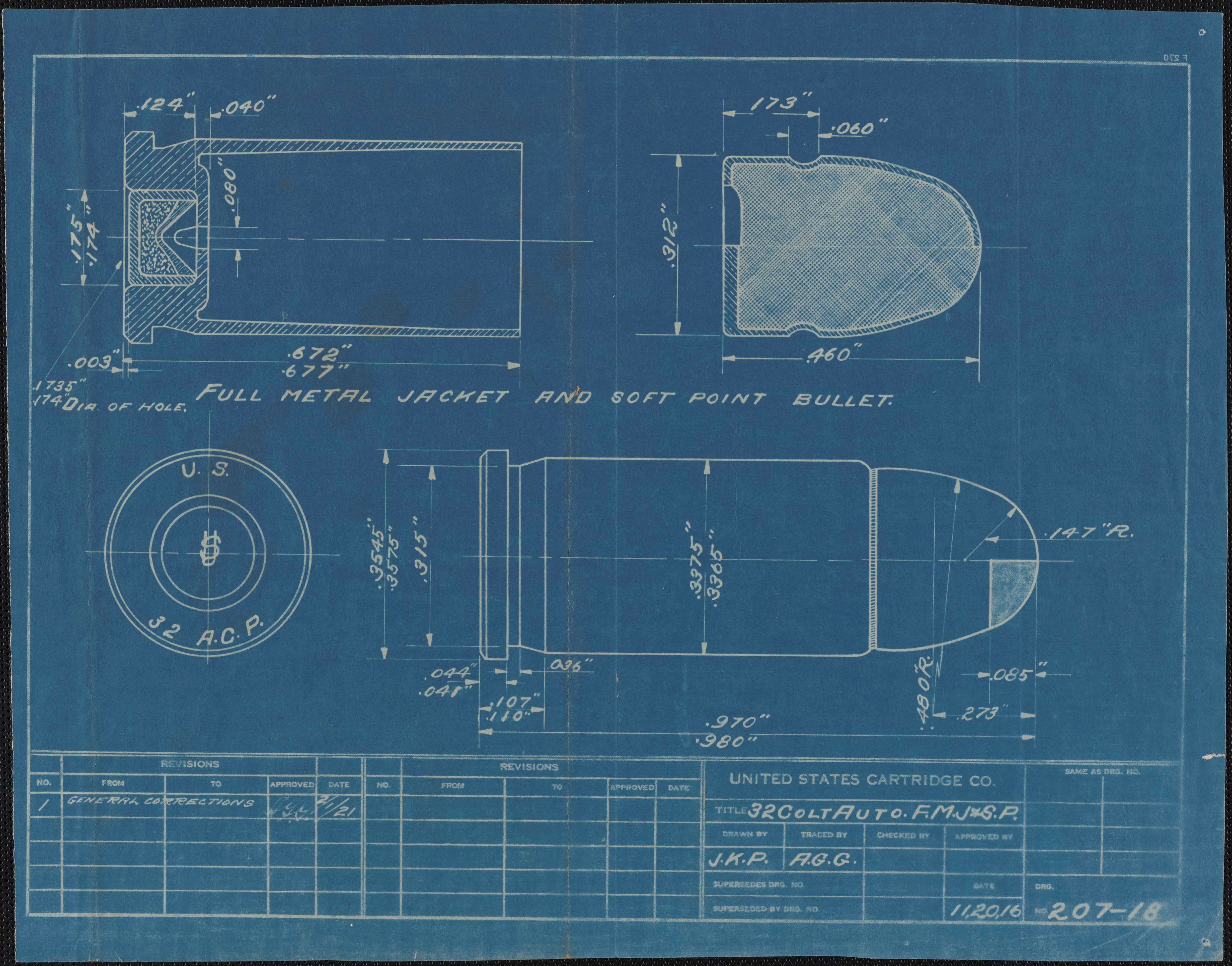 Blueprint of a Primer Anvil and the End of a Shell