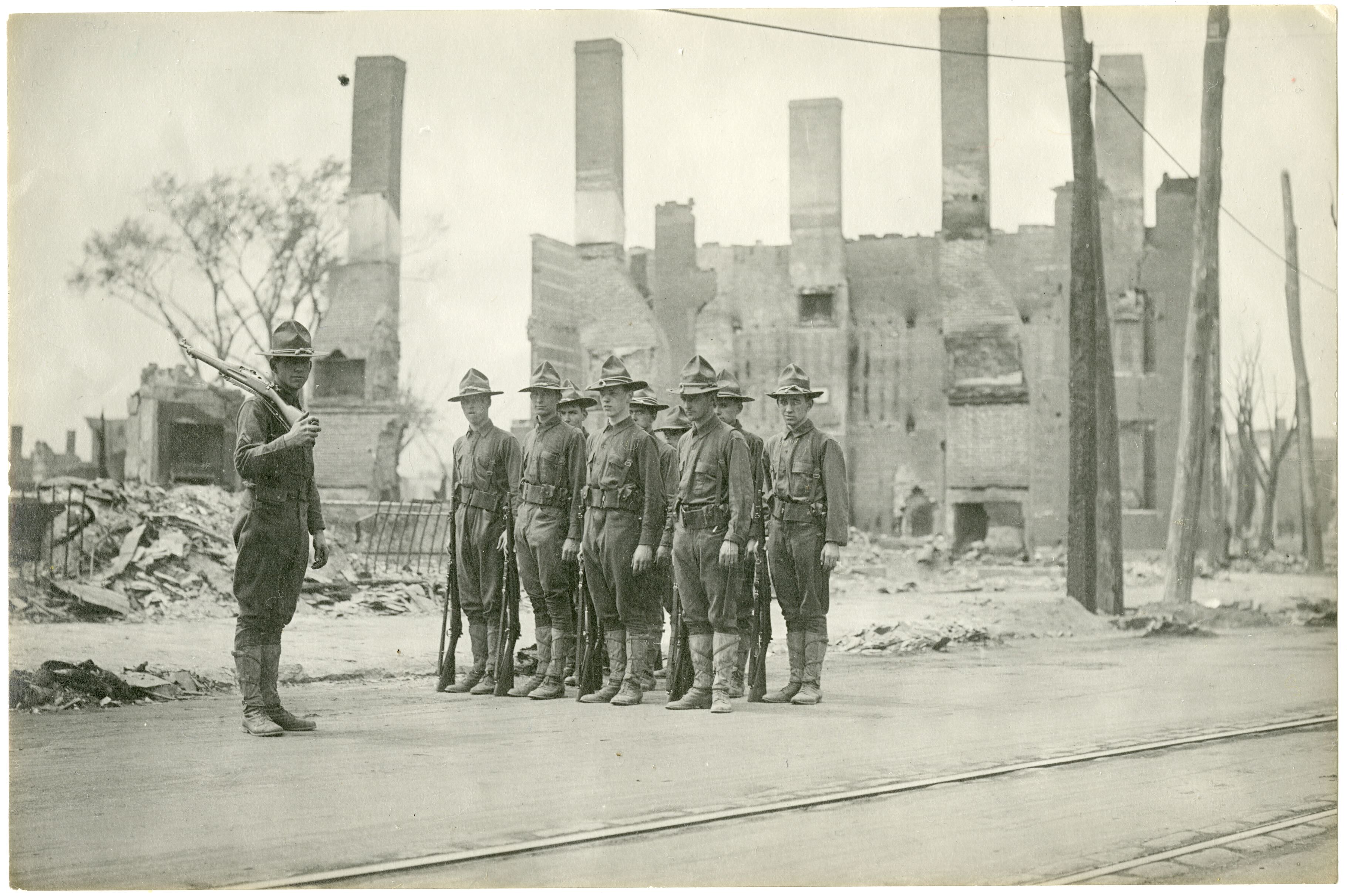 Militia unit on patrol in Salem