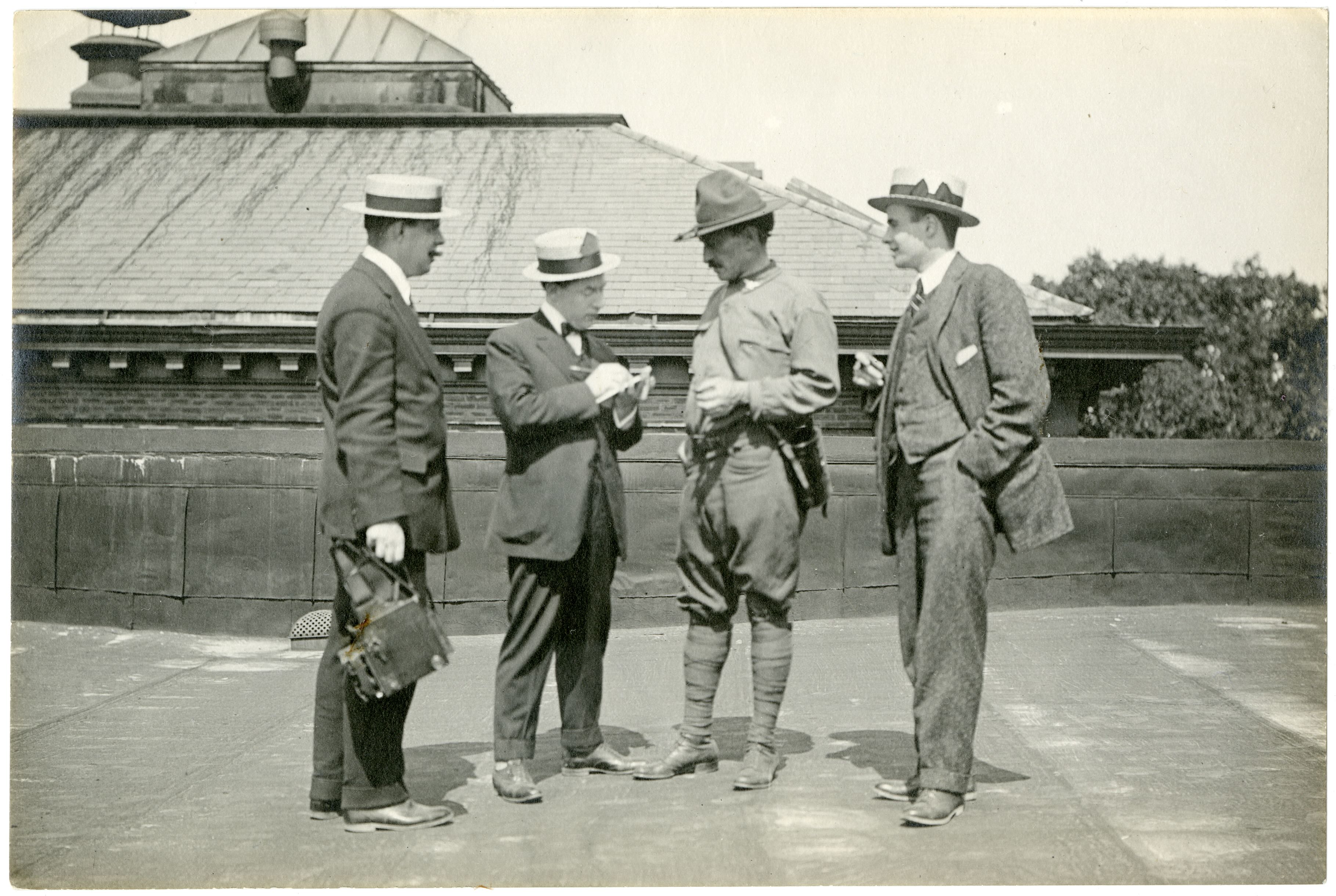 Col. Graves speaking to the press