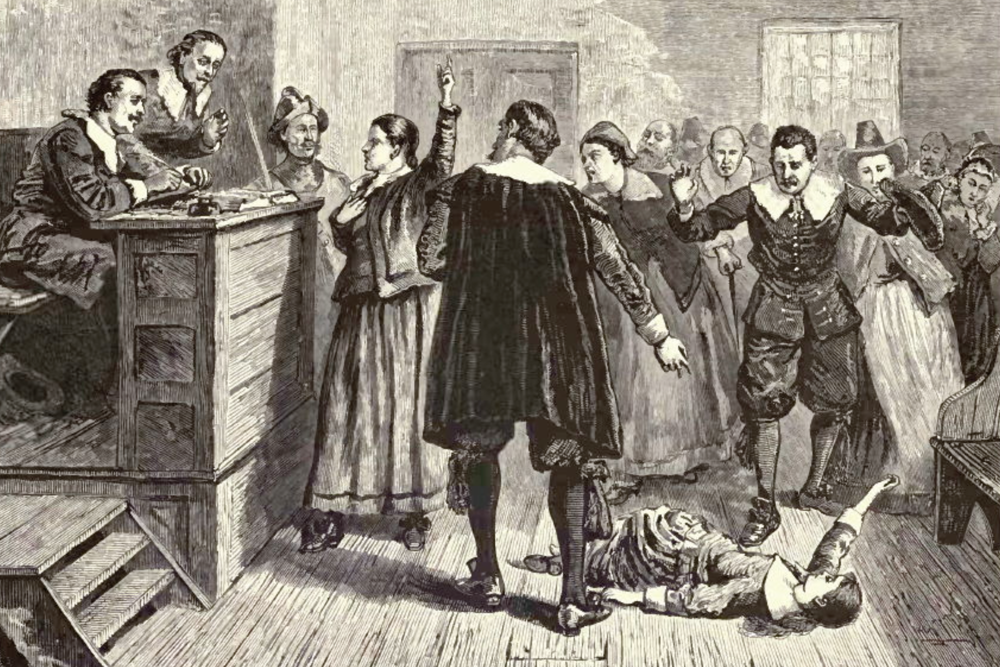 'Witchcraft at Salem Village' by F.O.C. Darley or Granville Perkins