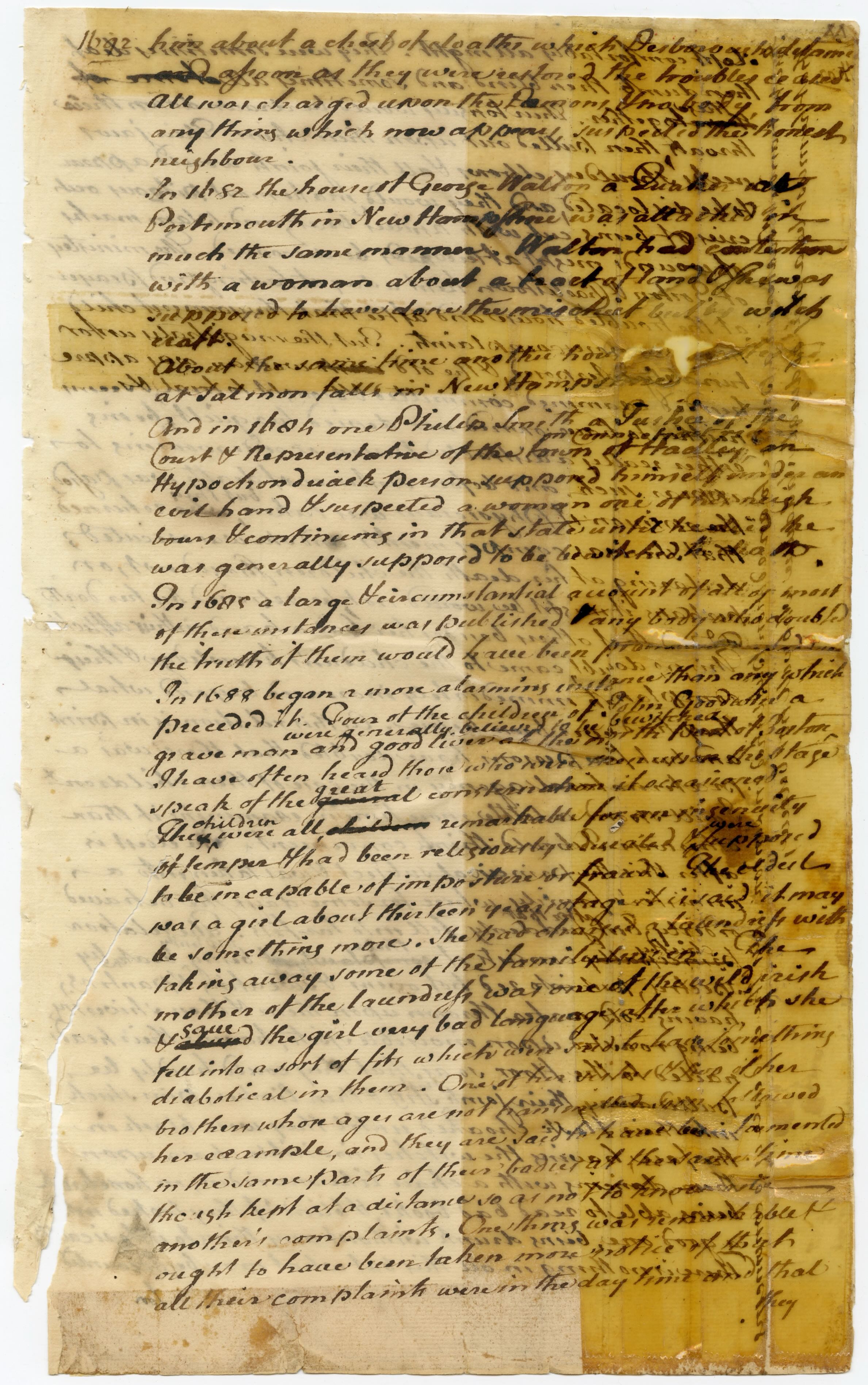 Hutchinson's Manuscript History: Original Manuscript, Part 2