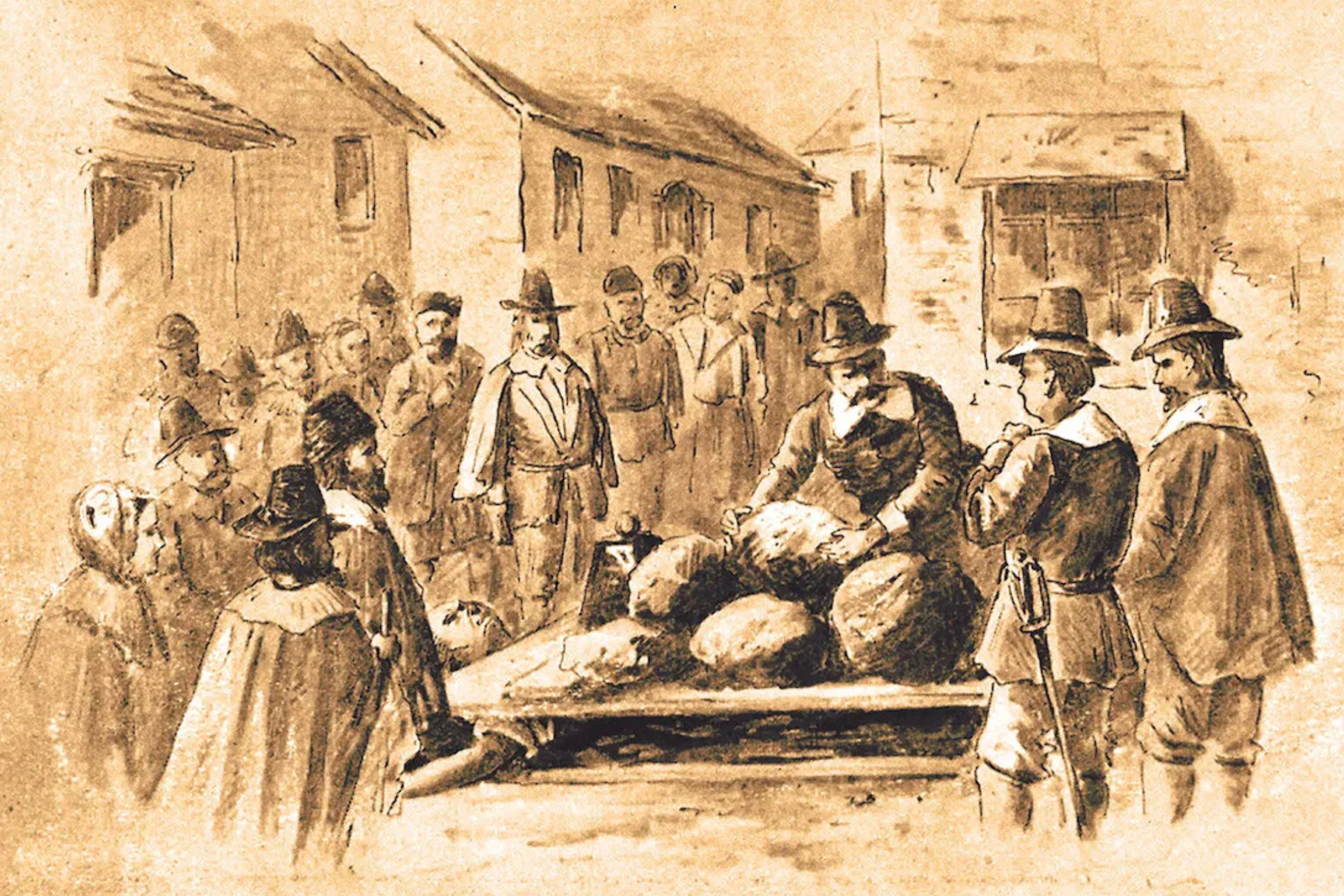 'Giles Corey's Punishment and Awful Death' by Unknown