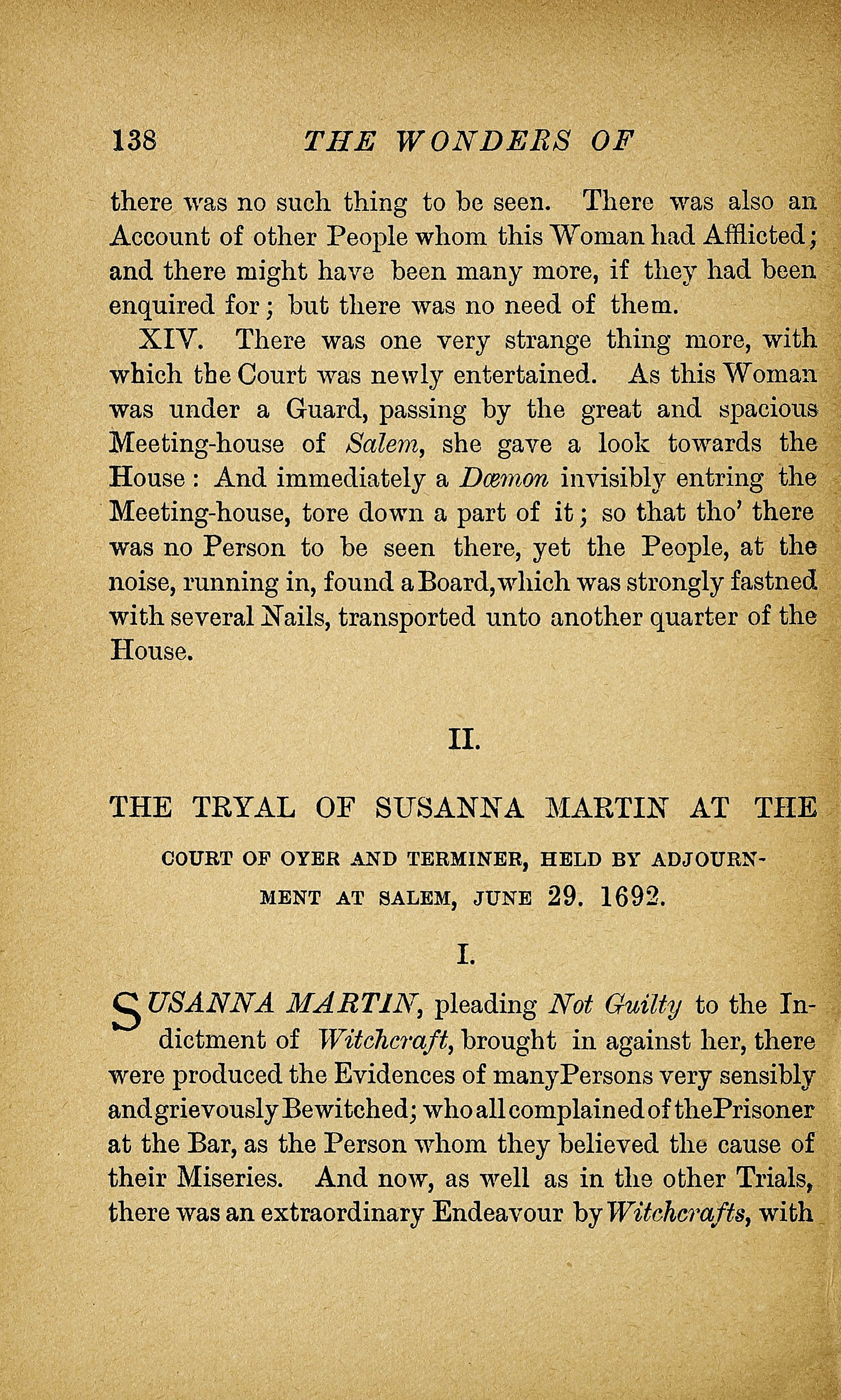 Excerpt from The Wonders of the Invisible World by Cotton Mather